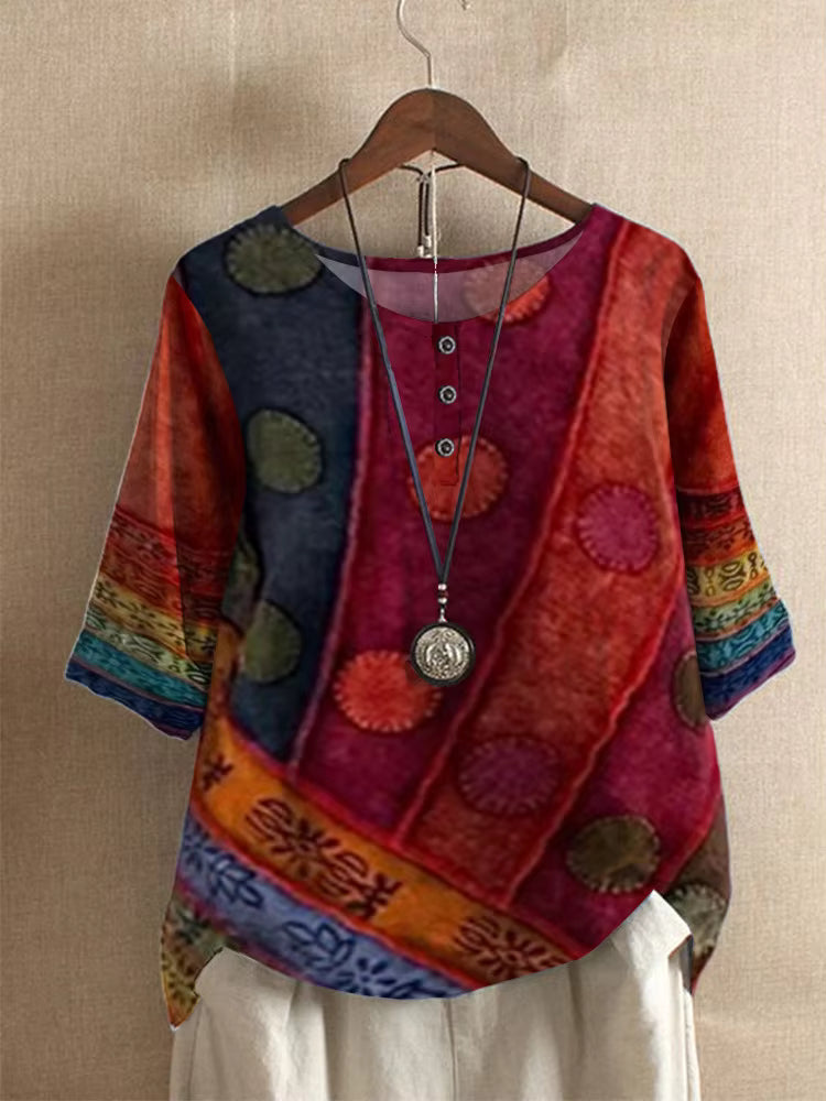 Artistic relaxed top for women | Ysolde
