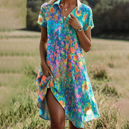 Aurelle Esmee flowing mid-length dress for women