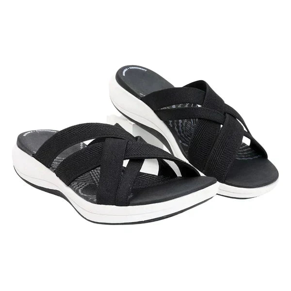 Modern supportive slip-on sandals for women | Elsa -1