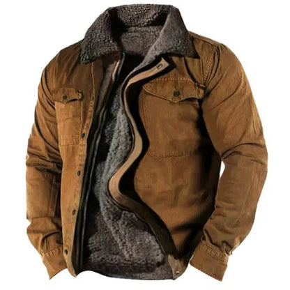 Warm sherpa-lined jacket for men | Logan