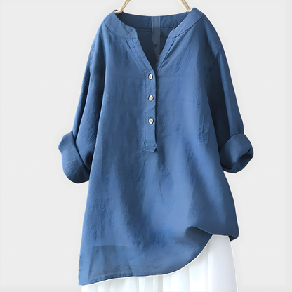 Elegant V-neck blouse for women | Virelle