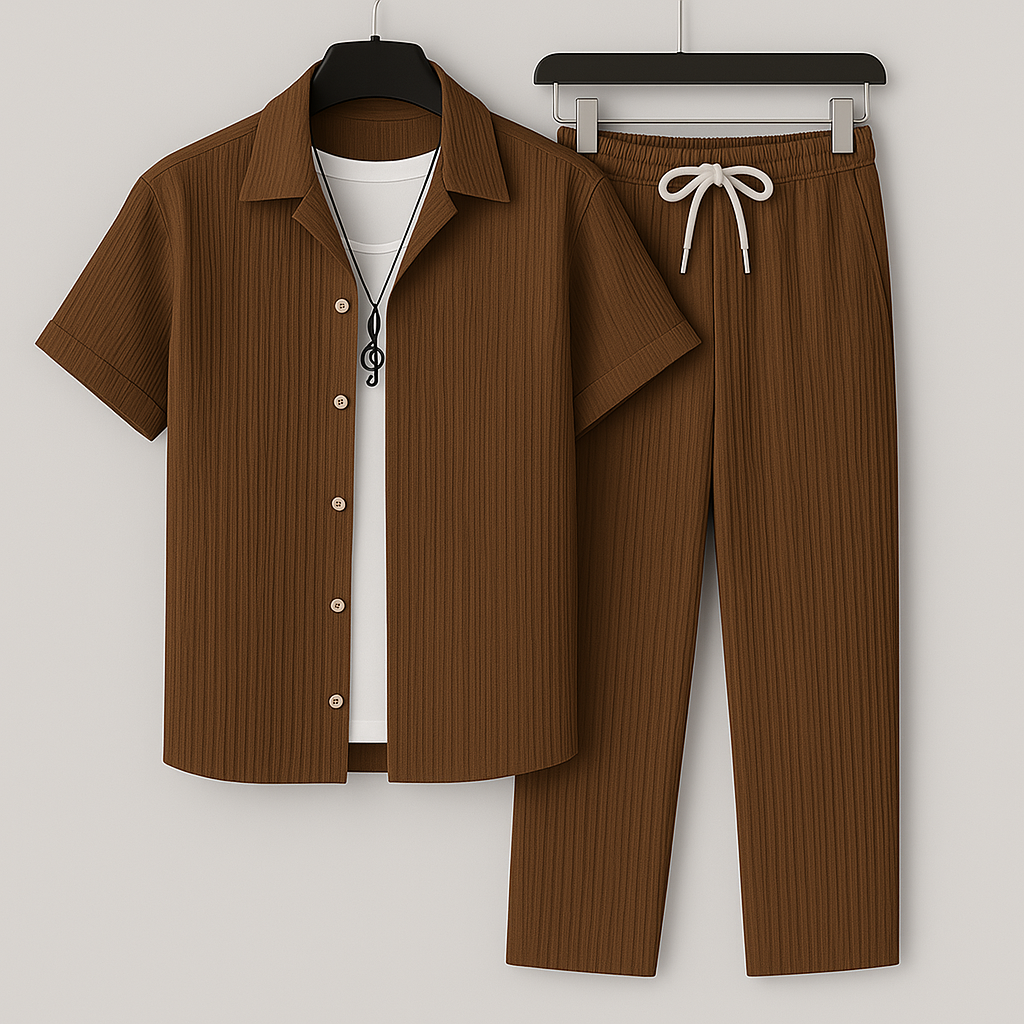 Relaxed linen everyday co-ord set for women -3