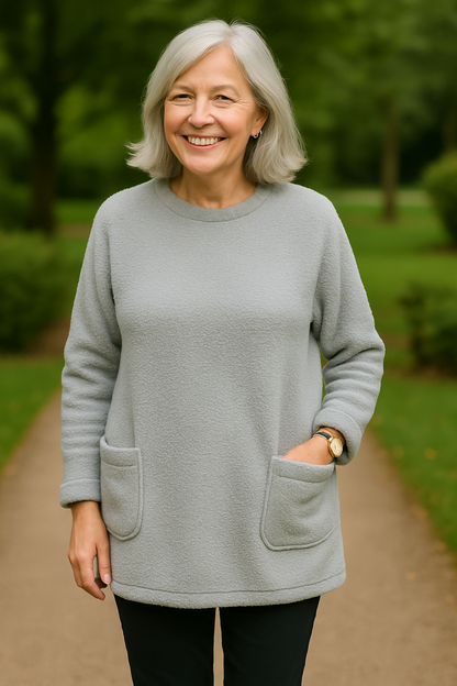 Comfort teddy fleece sweater for women | Lucy