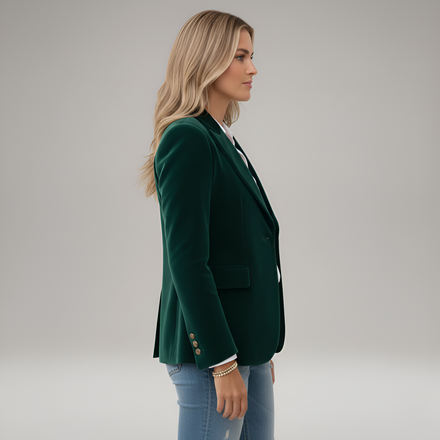 Elegant one-button blazer for women | Valerios