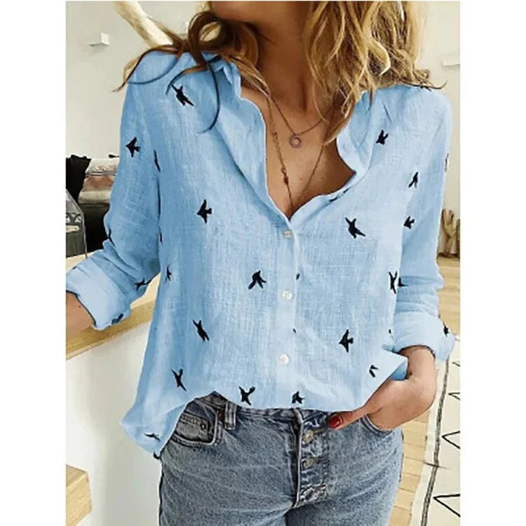 Lightweight relaxed summer blouse for women | Zomie -6