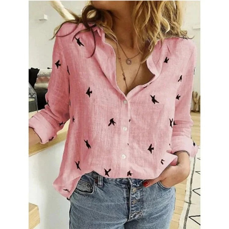 Lightweight relaxed summer blouse for women | Zomie -4