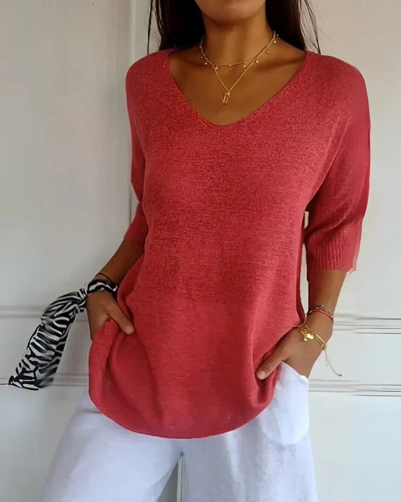 Breathable relaxed fit everyday top for women -2