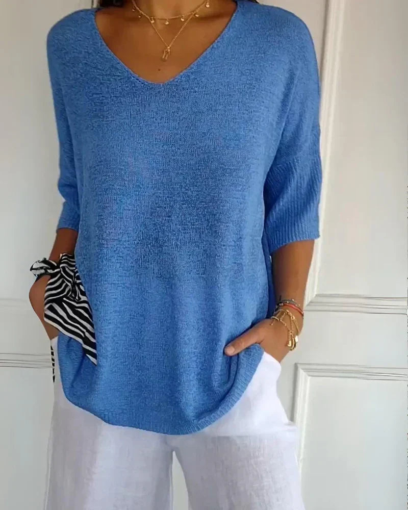 Breathable relaxed fit everyday top for women -3