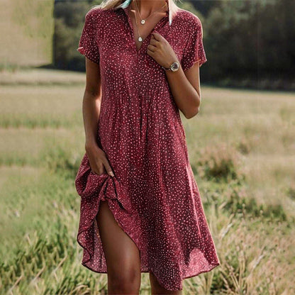 Aurelle Esmee flowing mid-length dress for women