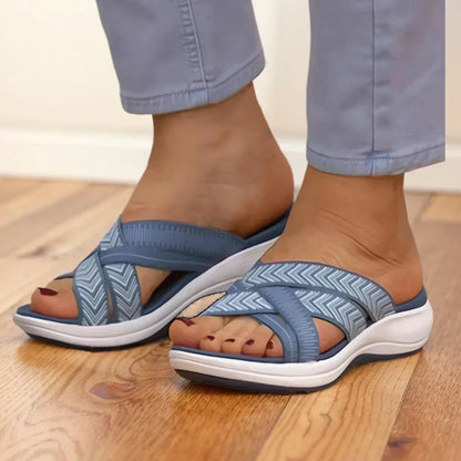 Modern supportive slip-on sandals for women | Elsa -6