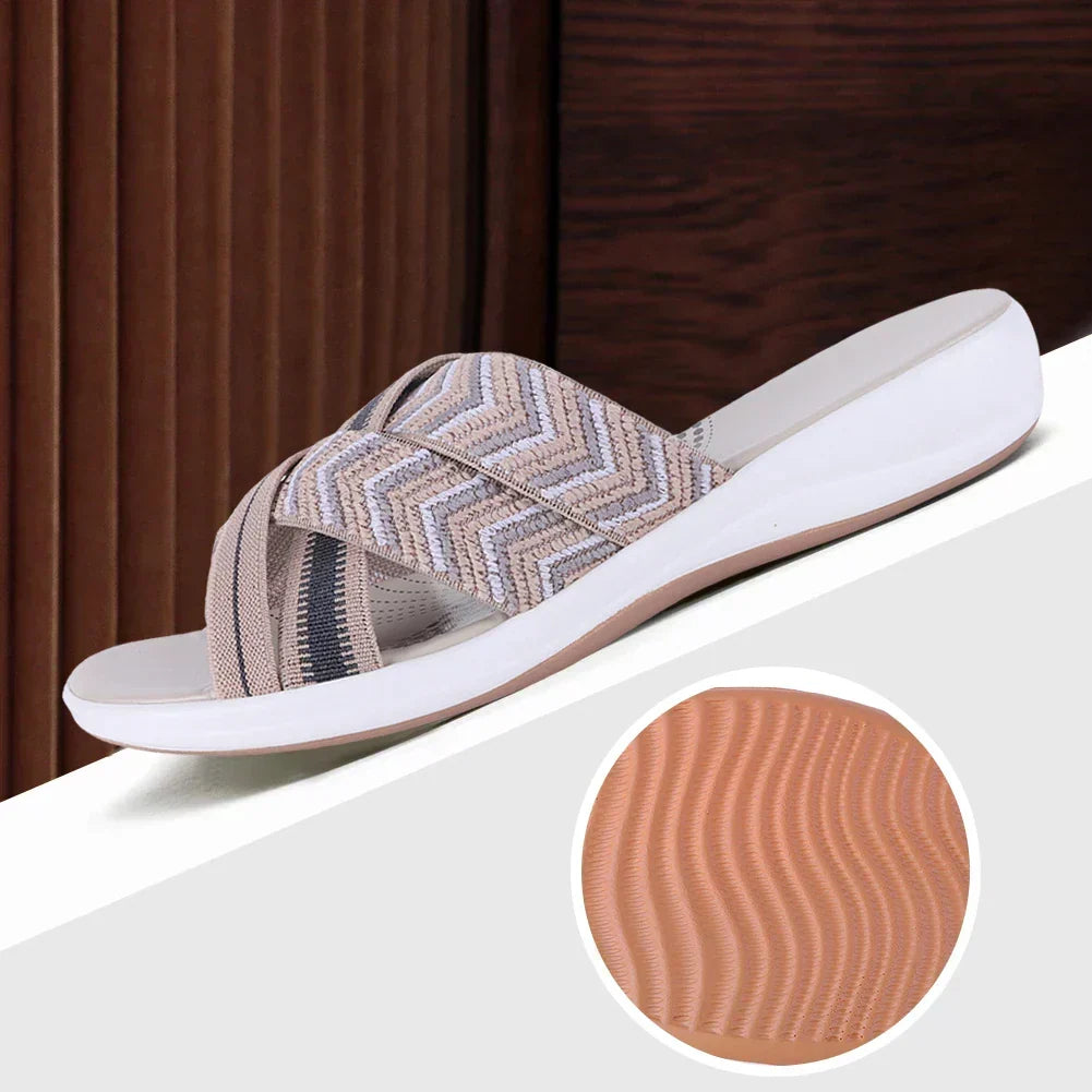 Modern supportive slip-on sandals for women | Elsa -9