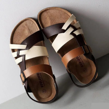 Aurelle Astrid orthopaedic leather sandals for women