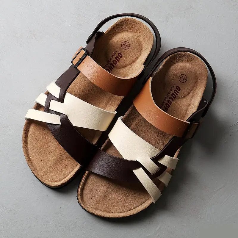 Aurelle Astrid orthopaedic leather sandals for women