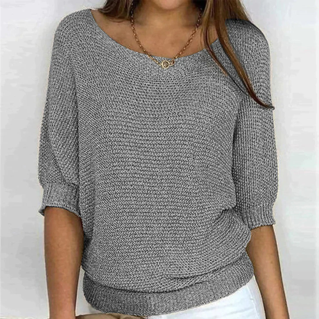 Elegant relaxed everyday knit top for women -4