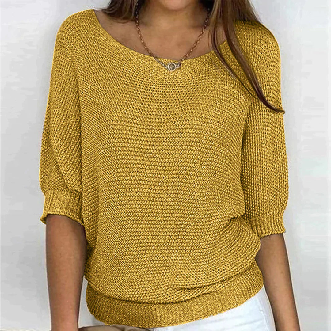 Elegant everyday knit top for women | Serene -7