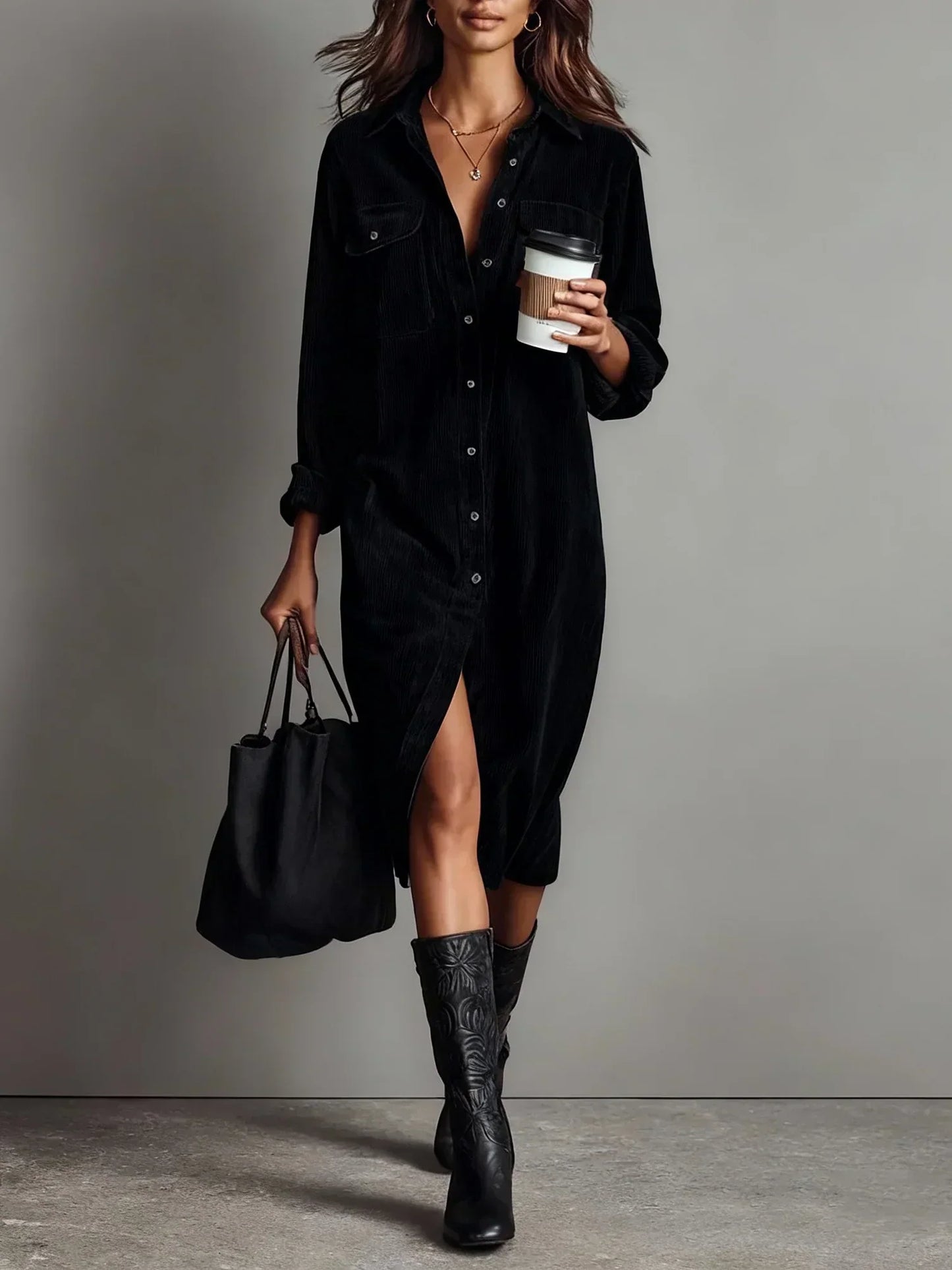 Classic elegant everyday dress for women | Lorena -7