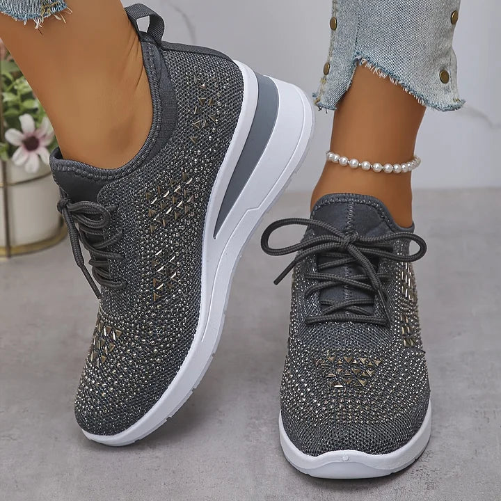 Elegant supportive comfort walking trainers for women -16