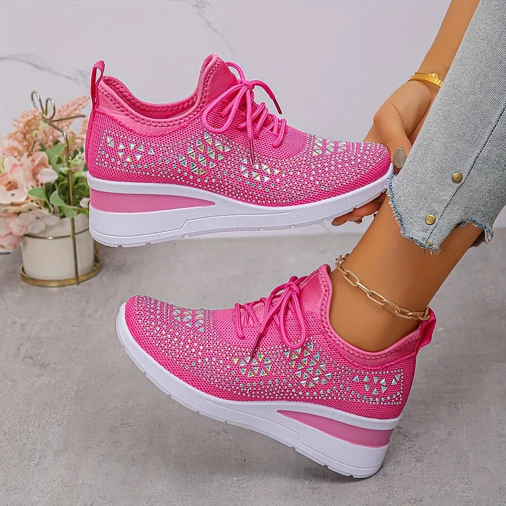 Elegant supportive comfort walking trainers for women -7