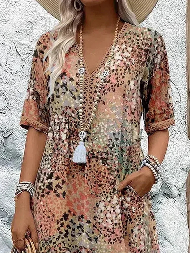 Aurelle Harper vibrant midi dress for women