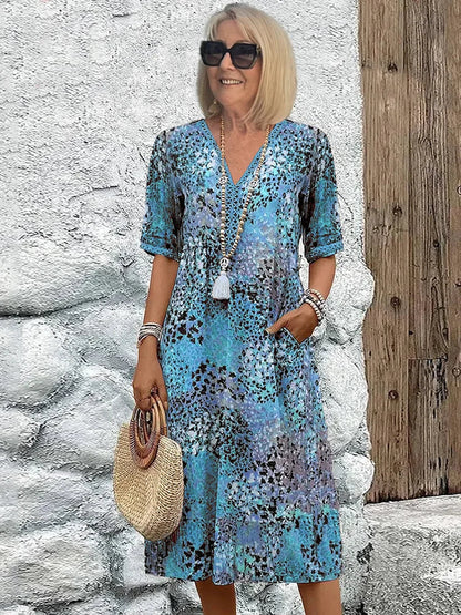 Aurelle Harper vibrant midi dress for women