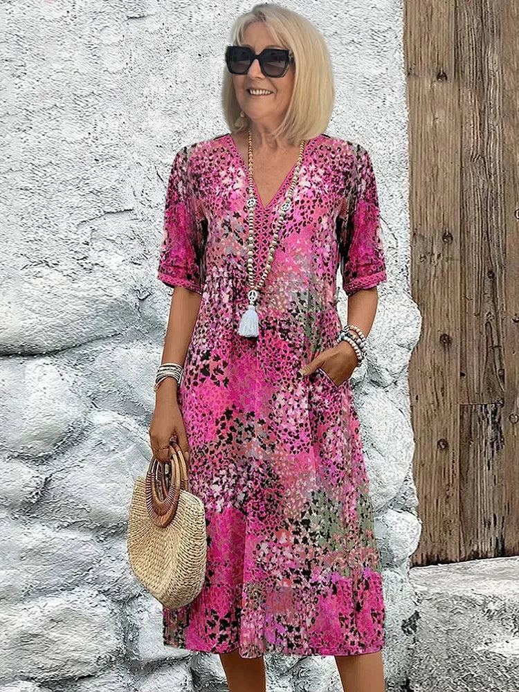 Aurelle Harper vibrant midi dress for women