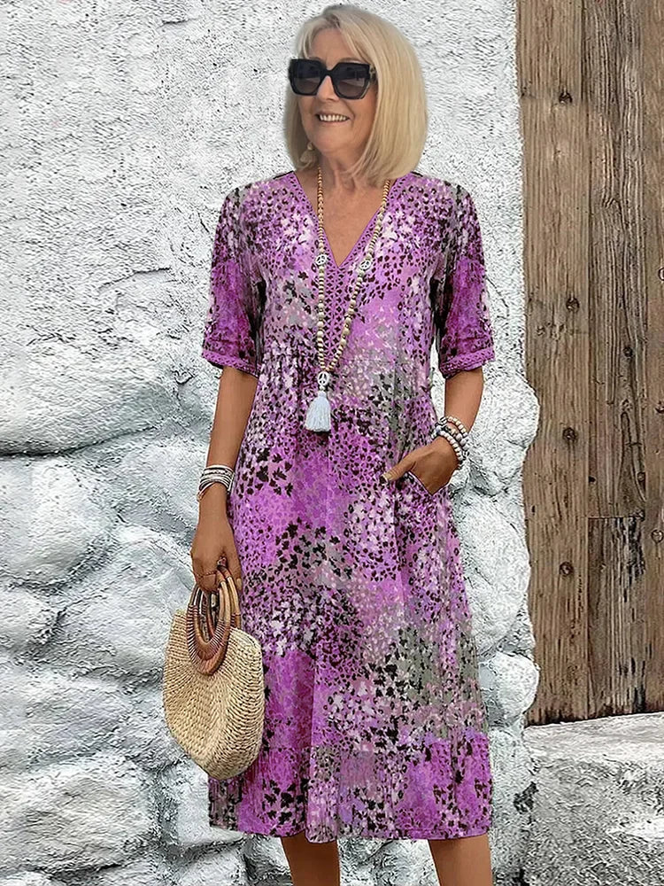Aurelle Harper vibrant midi dress for women