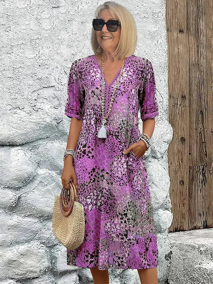 Aurelle Harper vibrant midi dress for women