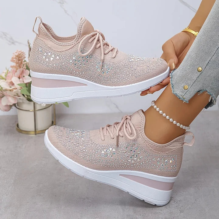 Elegant supportive comfort walking trainers for women -5