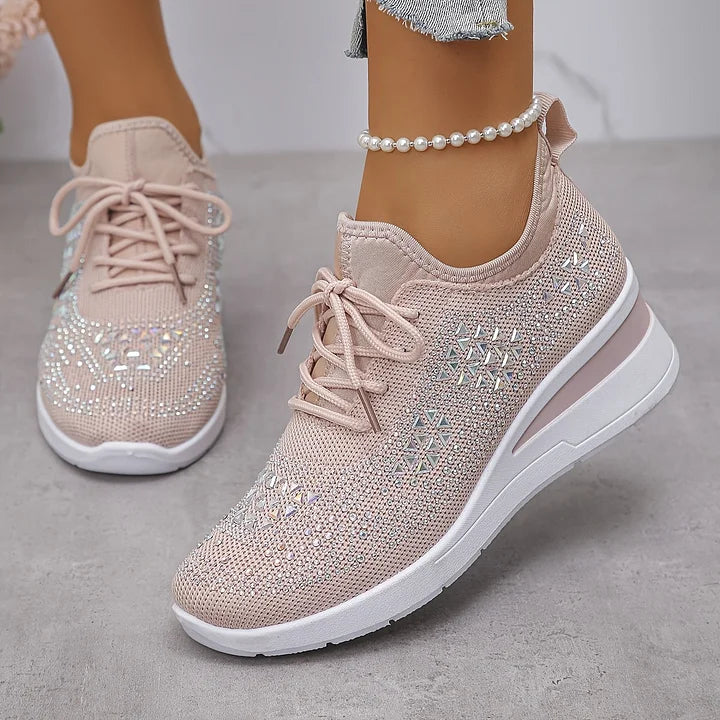 Elegant supportive comfort walking trainers for women -19