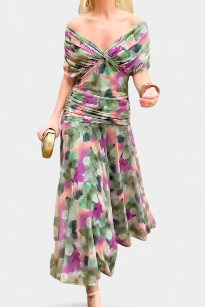 Elegant full length flowing dress for women -15