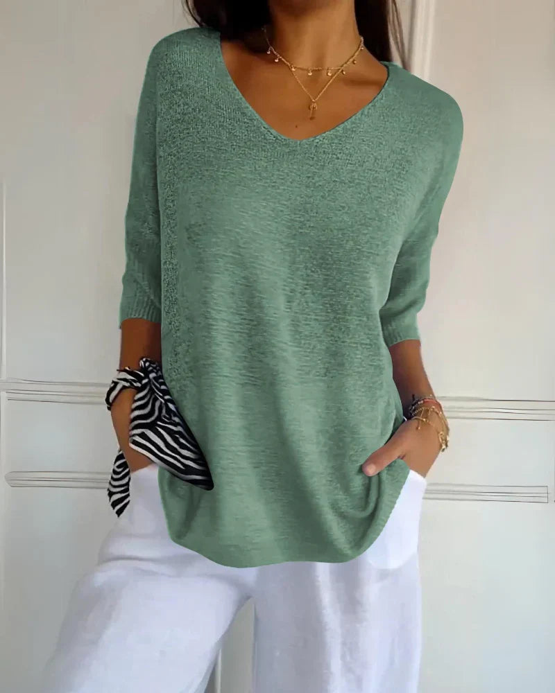 Breathable relaxed fit everyday top for women -4